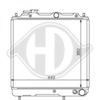 Радиатор, охлаждение двигателя DIEDERICHS 8122127