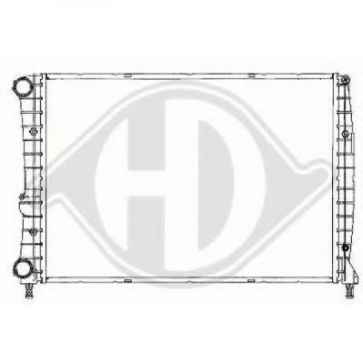 Радиатор, охлаждение двигателя DIEDERICHS 8504103
