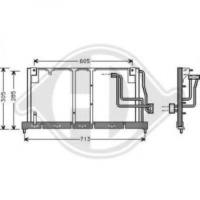 Конденсатор, кондиционер DIEDERICHS 8508116