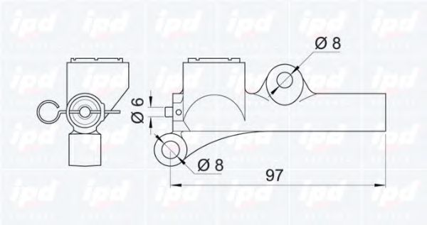 Успокоитель, зубчатый ремень IPD 111018
