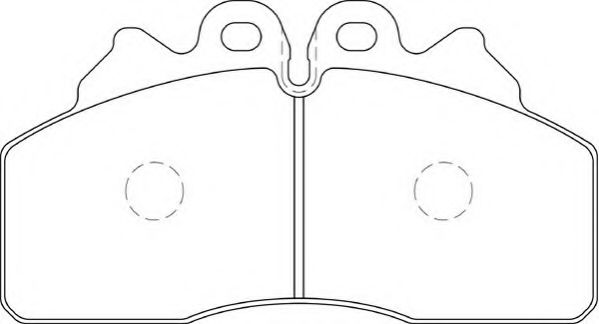 Комплект тормозных колодок, дисковый тормоз ABEX G6969