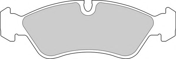 Комплект тормозных колодок, дисковый тормоз DURON DBP250584