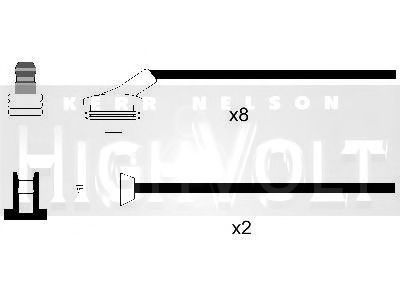 Комплект проводов зажигания STANDARD OEF685