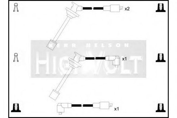 Комплект проводов зажигания STANDARD OEF599