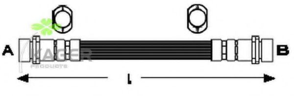 Тормозной шланг KAGER 38-0307