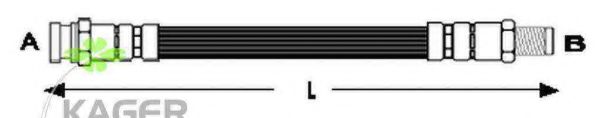 Тормозной шланг KAGER 38-0430