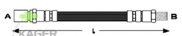 Тормозной шланг KAGER 38-0493