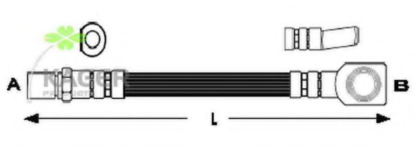 Тормозной шланг KAGER 380514