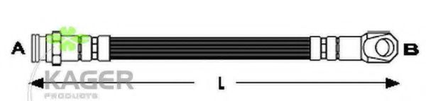 Тормозной шланг KAGER 38-0661