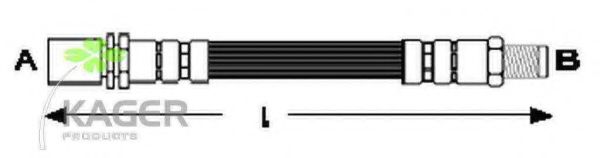 Тормозной шланг KAGER 38-0668