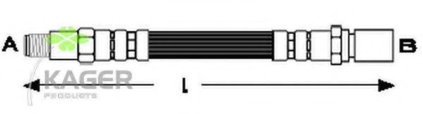 Тормозной шланг KAGER 38-0725