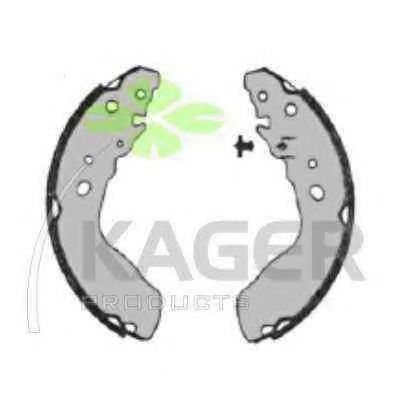 Комплект тормозных колодок KAGER 340394