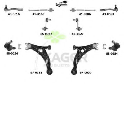 Подвеска колеса KAGER 800427