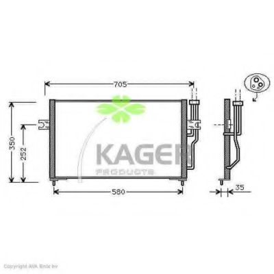 Конденсатор, кондиционер KAGER 94-5381