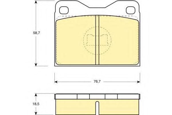 Комплект тормозных колодок, дисковый тормоз GIRLING 6102792