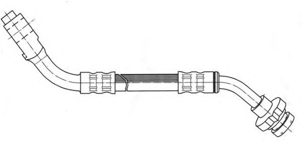 Тормозной шланг KAWE 511829