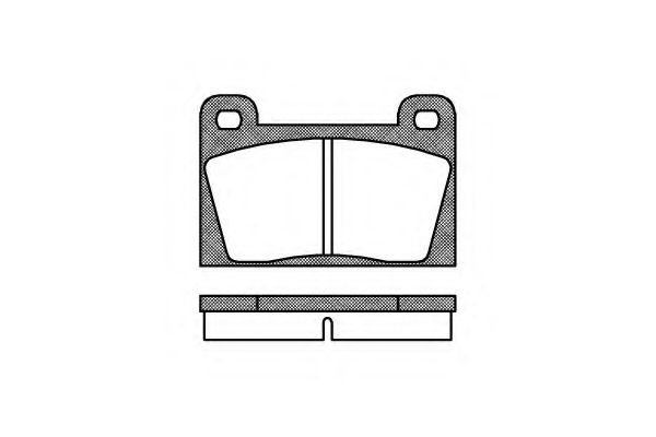 Комплект тормозных колодок, дисковый тормоз KAWE 0018 10