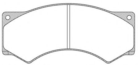 Комплект тормозных колодок, дисковый тормоз KAWE JCA277.00