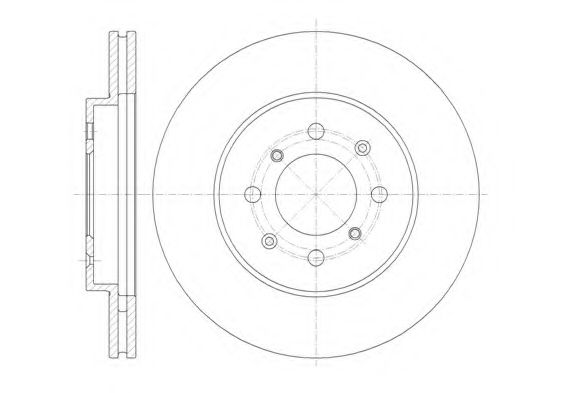 Тормозной диск KAWE 61357 10