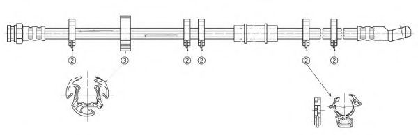 Тормозной шланг KAWE 511408