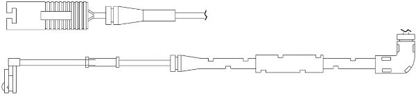 Сигнализатор, износ тормозных колодок KAWE WS0262A