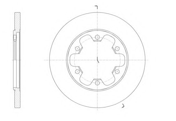 Тормозной диск KAWE 61569 00