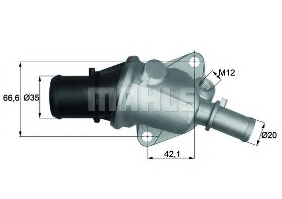 Термостат, охлаждающая жидкость MAHLE ORIGINAL TI 105 88