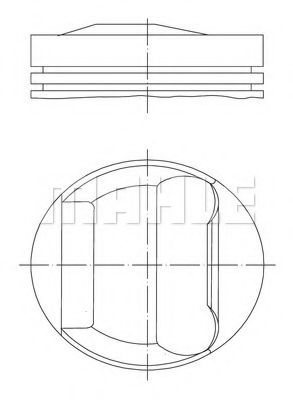 Поршень MAHLE ORIGINAL 082 67 00