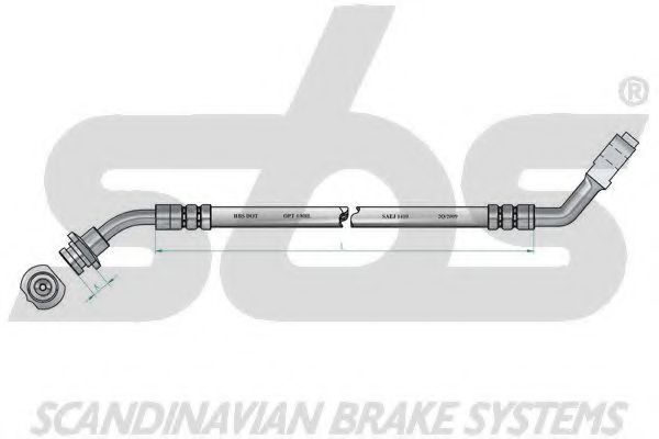 Тормозной шланг EURODEAL AUTOPARTS 50023