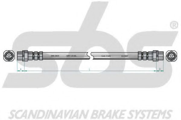 Тормозной шланг sbs 1330851524