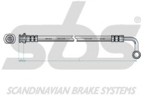 Тормозной шланг PEX 70001