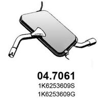 Глушитель выхлопных газов конечный ASSO 04.7061