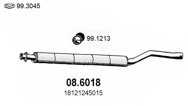 Средний глушитель выхлопных газов WALKER 05928