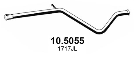 Труба выхлопного газа ASSO 105055