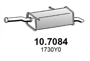 Глушитель выхлопных газов конечный ASSO 10.7084