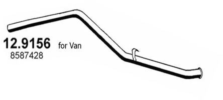Труба выхлопного газа ASSO 12.9156