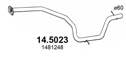 Труба выхлопного газа ASSO 14.5023