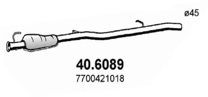 Средний глушитель выхлопных газов ASSO 40.6089