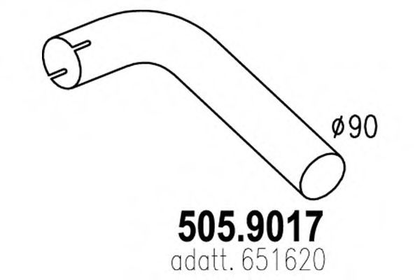 Труба выхлопного газа DINEX 21613