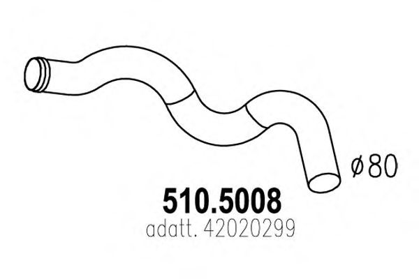 Труба выхлопного газа DINEX 29211