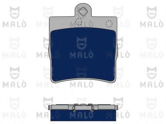 Комплект тормозных колодок, дисковый тормоз MALÒ 1050324