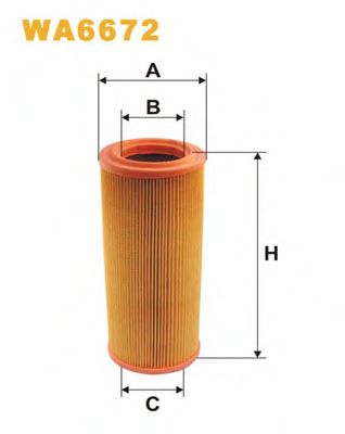 Воздушный фильтр WIX FILTERS WA6672