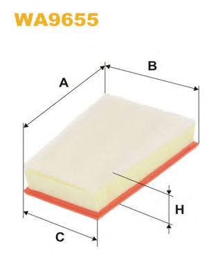 Воздушный фильтр WIX FILTERS WA9655