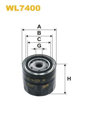 Масляный фильтр WIX FILTERS WL7400