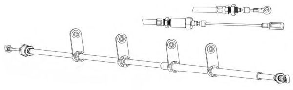 Трос, стояночная тормозная система CEF FA02265