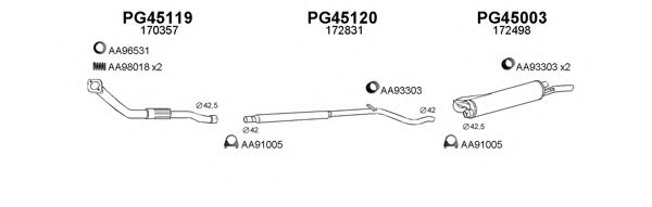 Система выпуска ОГ VENEPORTE 450050