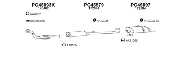 Система выпуска ОГ VENEPORTE 450329