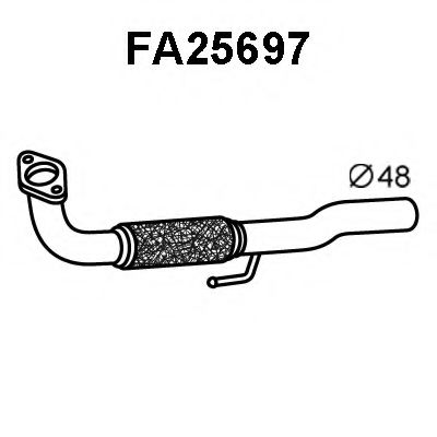 Труба выхлопного газа VENEPORTE FA25697
