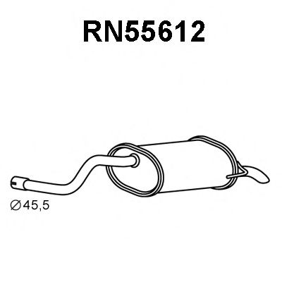 Глушитель выхлопных газов конечный VENEPORTE RN55612