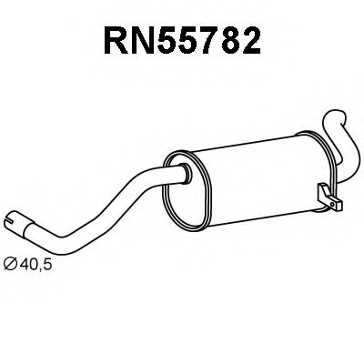 Глушитель выхлопных газов конечный VENEPORTE RN55782